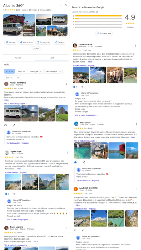 Avis agence de voyage albanie